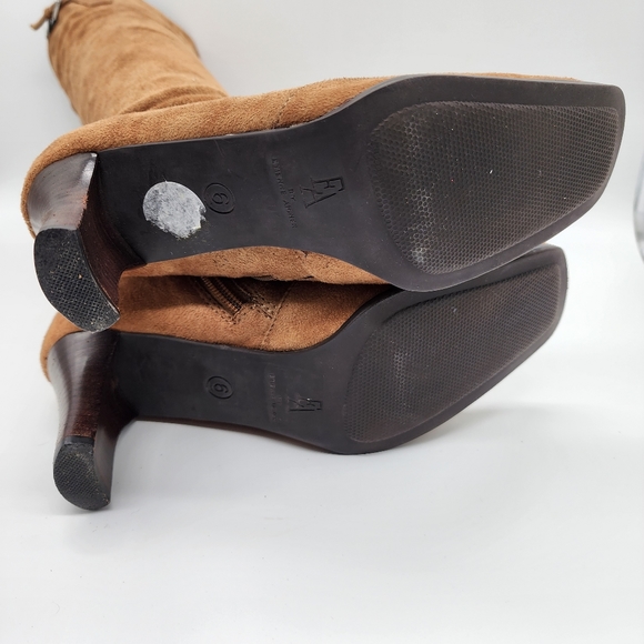 Etienne Aigner Historia Square Toe Heeled Sock Boots Size 6 - Picture 13 of 14